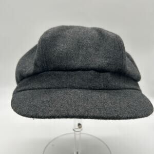 Betmar New York Hat Womens OS Gray Wool Newsboy Cabbie Short Brim Cap Adjustable